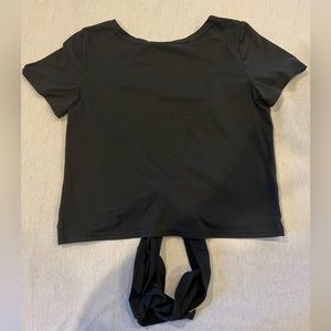 SHEIN Tied Backless Solid Tee